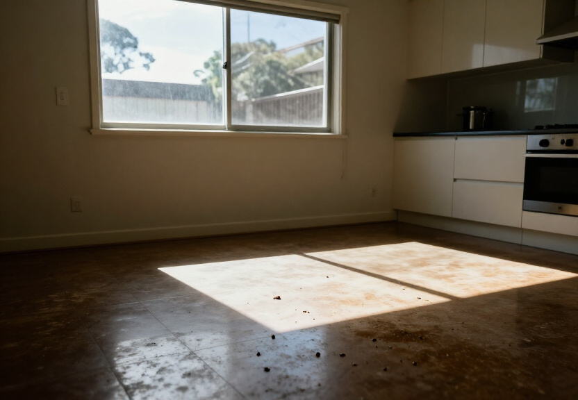 Ant infestation in a Cecil Hills kitchen before treatment